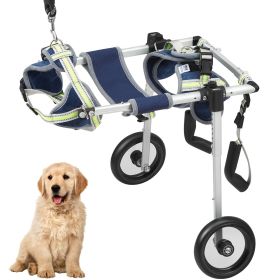 2 Wheels Dog Wheelchair for Back Legs, Pet Wheelchair Lightweight & Adjustable Assisting in Healing,  Dog Cart/Wheelchair for Injured, Disabled, Paral