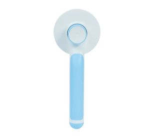 Round Handle Self Cleaning Brush (Color: Blue)