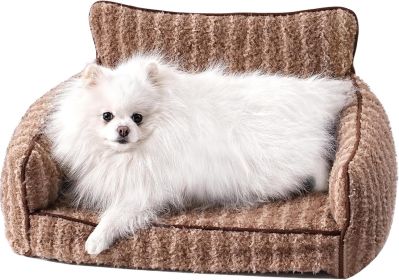 Mewoo Orthopedic Pet Couch For Indoors - 26x19x11.8 Inch Pet Bed With Removable Washable Cover & Non-Slip Bottom, Small Dog Bed For Puppies, (Option: WP154)